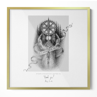 Arany Képkeret Falra 50x50