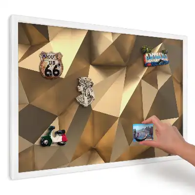 Meleg geometrikus kristályok mintás mágneses fali tábla