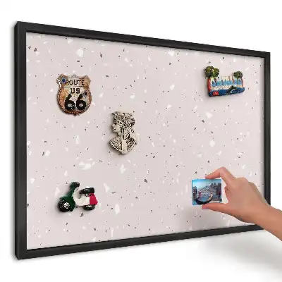 Finom terrazzo mintás falra szerelhető mágnestábla