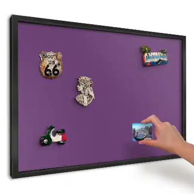 Modern minimalista lila keretes fém mágnestábla