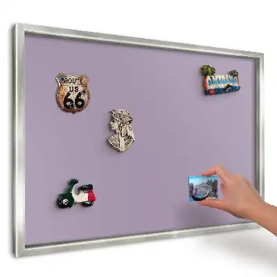 Lila minimalista dekoratív fali mágnestábla