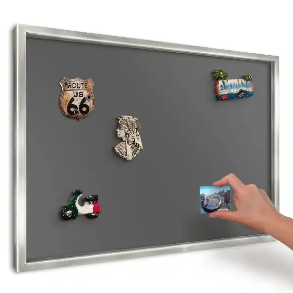 Fali mágnestábla sötét szürke minimalista mintával