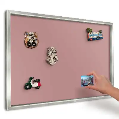 Rózsaszín minimalista mintás fali mágnestábla