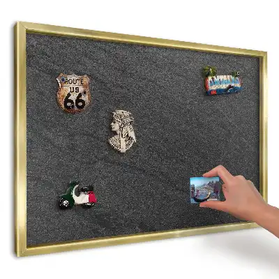 Mágneses emléktábla minimalista fekete vonalakkal
