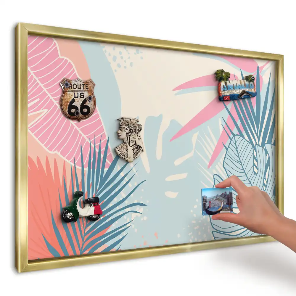 dinamikus pasztell levelek mintával