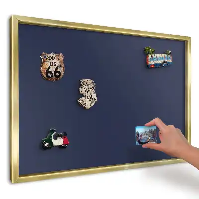 Elegáns modern sötétkék mágneses utazási emléktábla