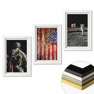 Keretezett kép szett Az amerikai szellem az űrben