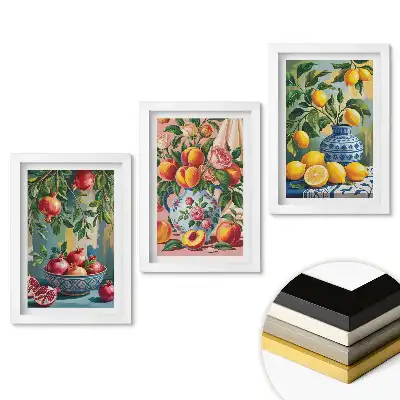 Fali kép összeállítás Gyümölcsös inspirációk a természet színeiben