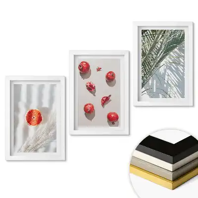 Fali kép összeállítás Gyümölcsös inspirációk minimalista stílusban