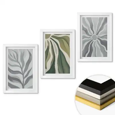 Fali kép összeállítás Növényi inspirációk minimalista stílusban