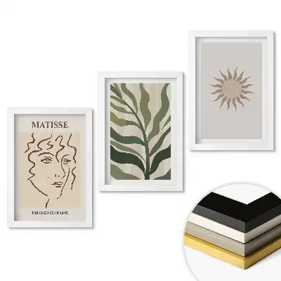Keretezett kép szett Absztrakt inspirációk minimalista stílusban