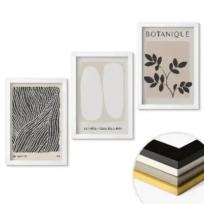 Fali kép összeállítás Modern grafika minimalista stílusban
