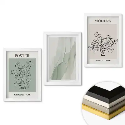 Fali kép összeállítás Minimalista grafika modern belső terekbe
