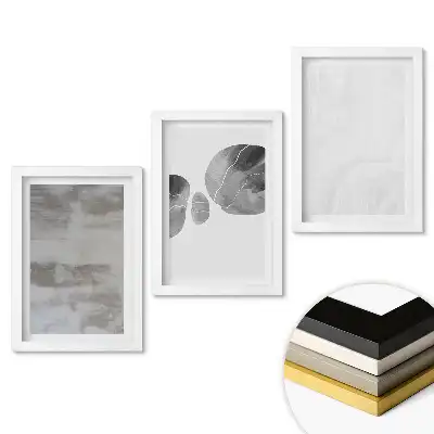 Keretezett kép szett Minimalista grafika szürke árnyalatokban