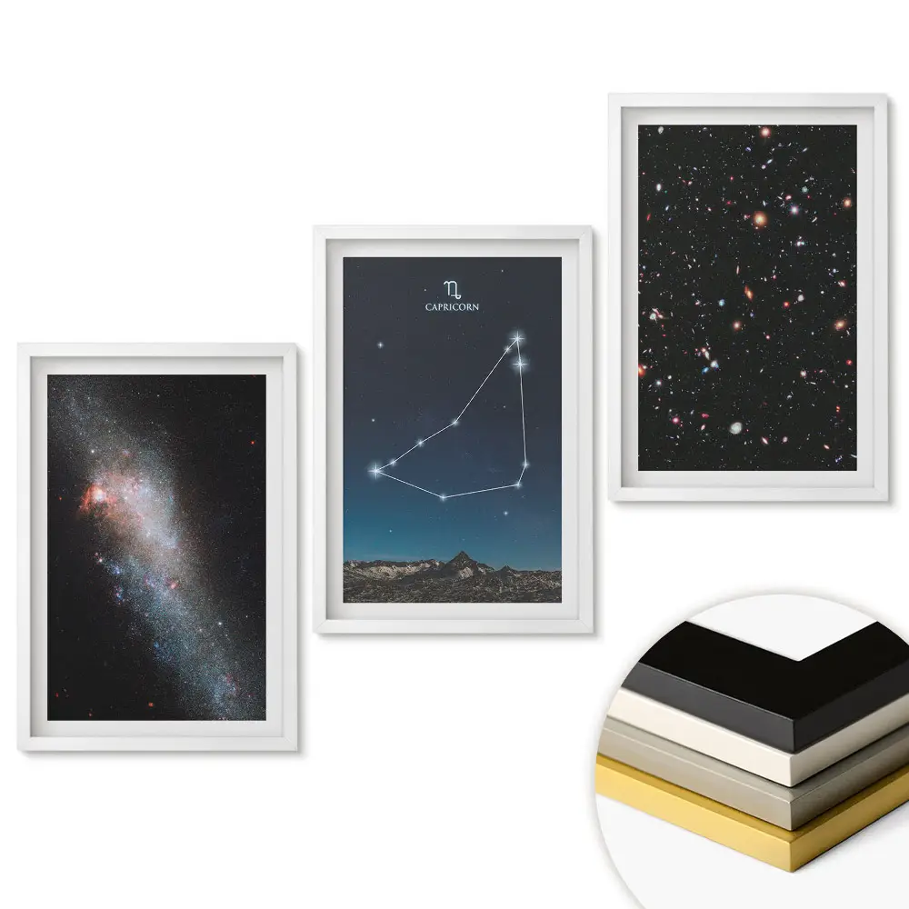 Keretezett kép szett Kozmikus szépség három változatban
