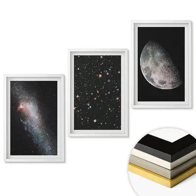 Keretezett triptichon Az univerzum kozmikus szépsége