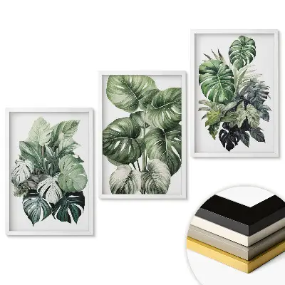 Keretezett triptichon Zöld Oázis: Növényi alapú dekorációs inspirációk