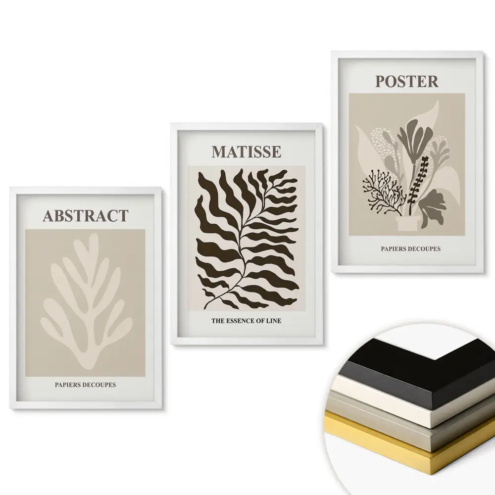 Keretezett kép szett Modern grafika visszafogott színekben
