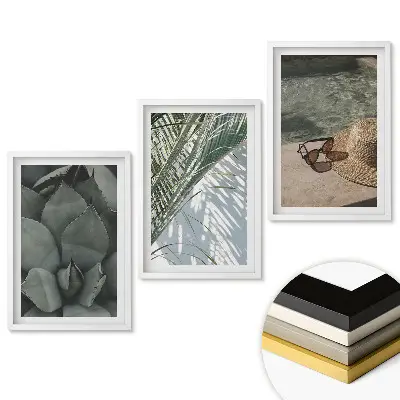 Keretezett kép szett Természetes szépség minimalista stílusban