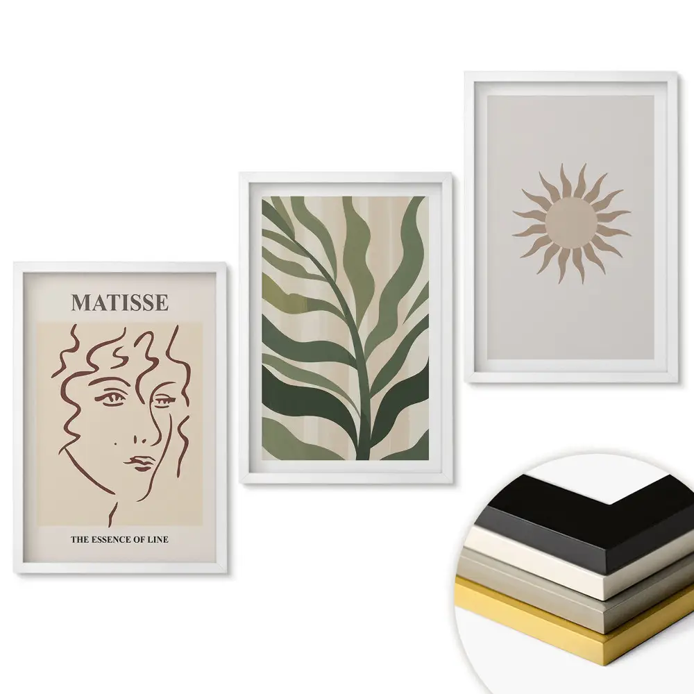 Keretezett kép szett Absztrakt inspirációk minimalista stílusban