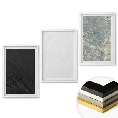 Keretezett triptichon Modern textúrák minimalista stílusban
