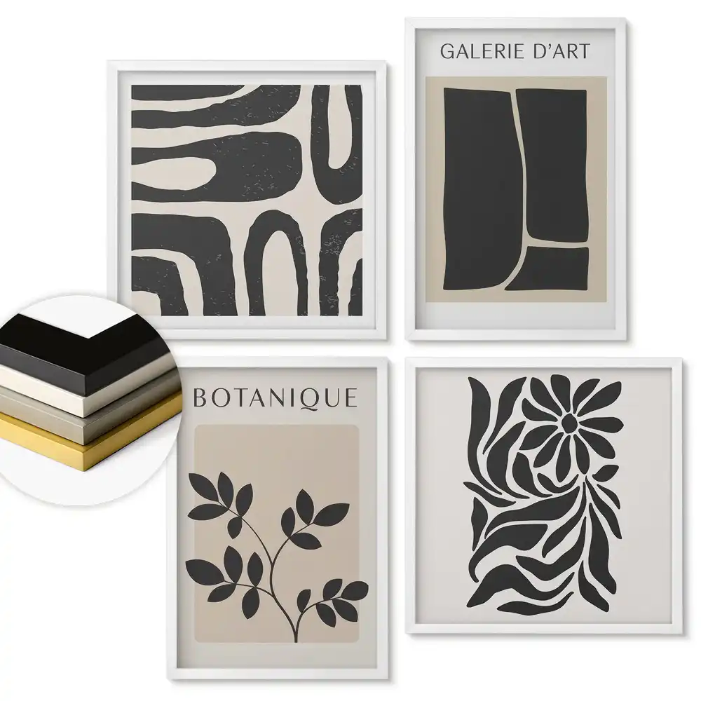 Fali kép összeállítás Modern grafika minimalista stílusban