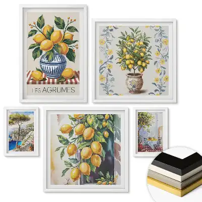 Citrusos inspirációk a természet színeiben fali galéria készlet