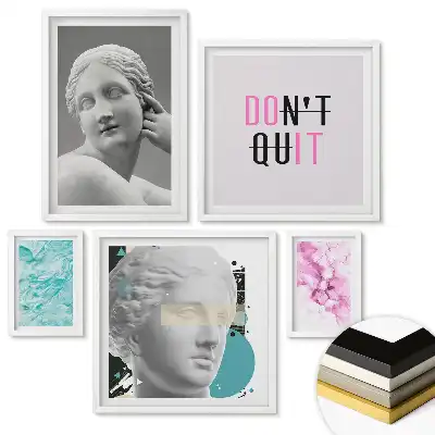 Fali galéria készlet inspiráló grafikákkal