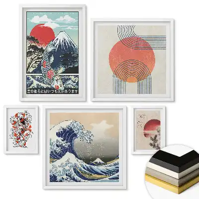 Fali galéria készlet japán modern stílusban
