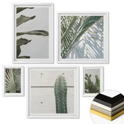 Zöld inspirációk minimalista stílusú fali galéria készlet
