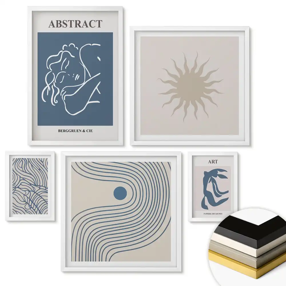 Fali galéria készlet Modern grafika minimalista stílusban