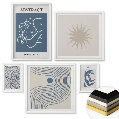Fali galéria készlet Modern grafika minimalista stílusban