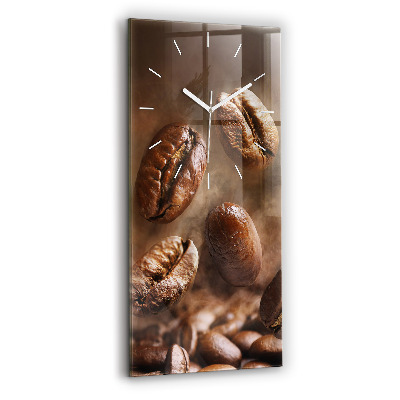 Négyszögletes üvegóra Kávébabok