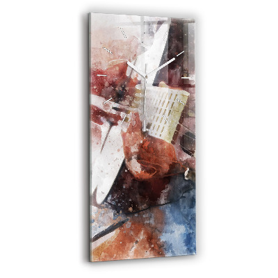 Téglalap alakú üvegóra Gitár vizualizáció