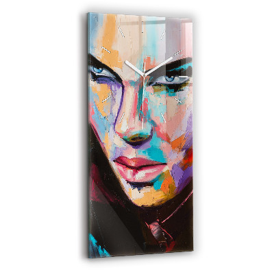 Négyszögletes üvegóra Női portré