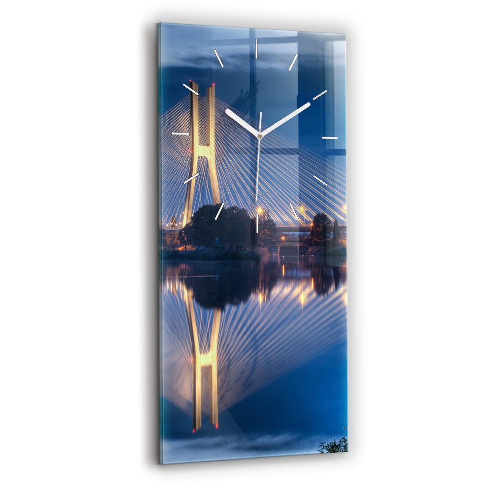 Négyszögletes üvegóra Rędziński híd Wroclaw