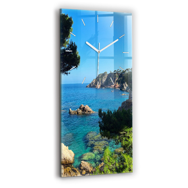 Téglalap alakú üvegóra Costa Brava partja