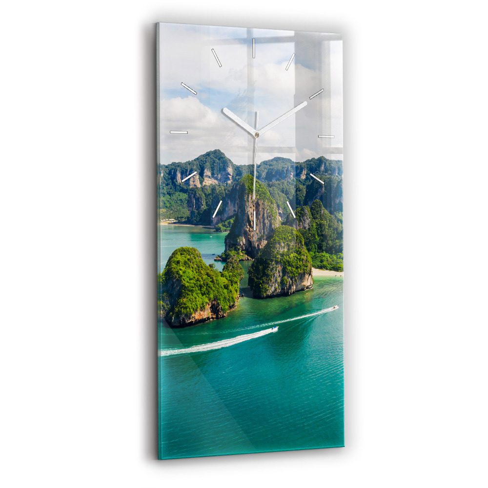 Négyszögletes üvegóra Sziget Thaiföldön