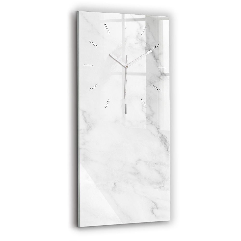 Négyszögletes üvegóra Elegáns márvány