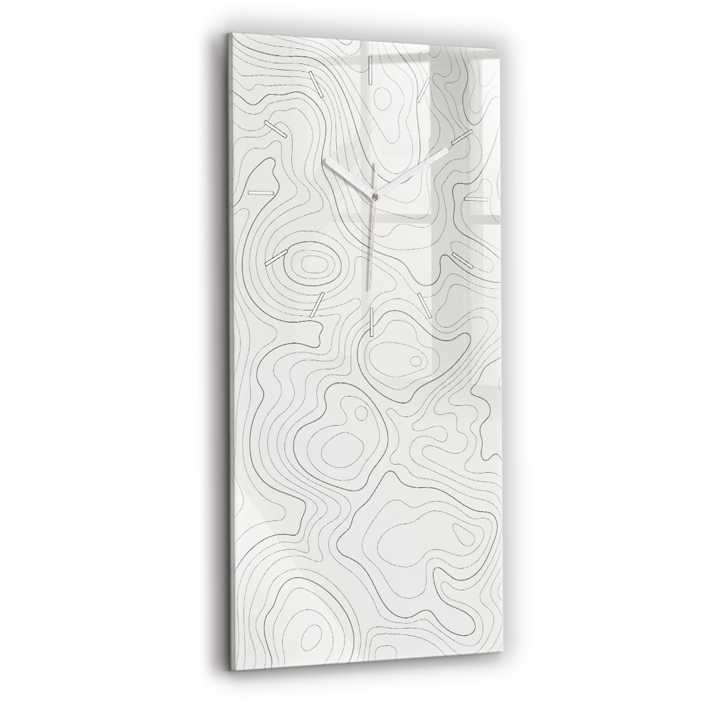 Négyszögletes üvegóra Foltok absztrakt