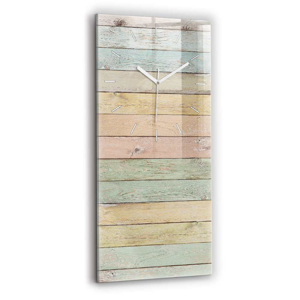 Négyszögletes üvegóra Színes táblák