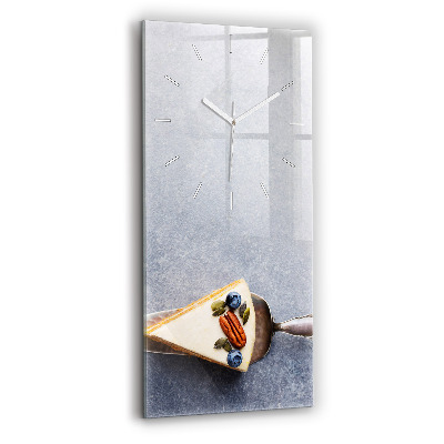 Téglalap alakú üvegóra Egy darab torta