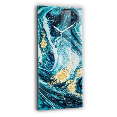 Négyszögletes üvegóra Absztrakt márvány