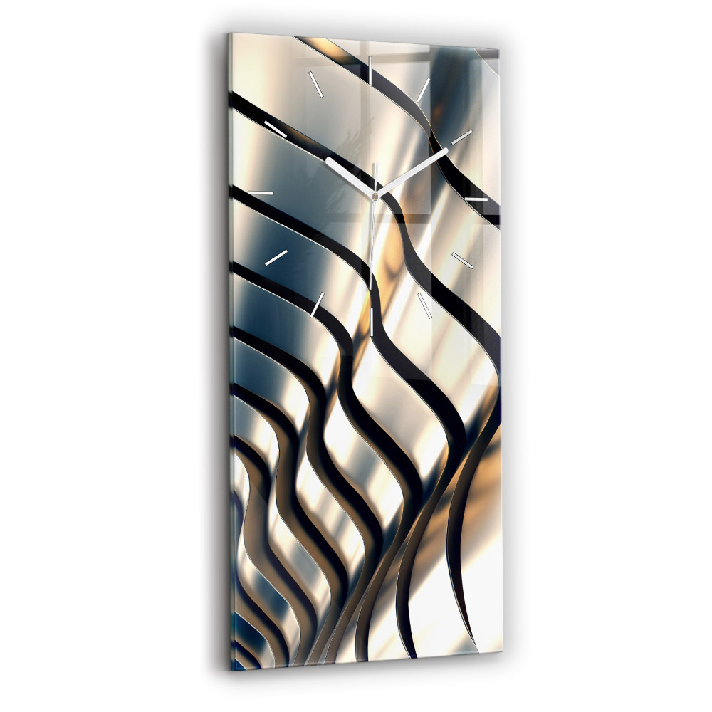 Téglalap alakú üvegóra Ezüst minta