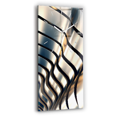 Téglalap alakú üvegóra Ezüst minta