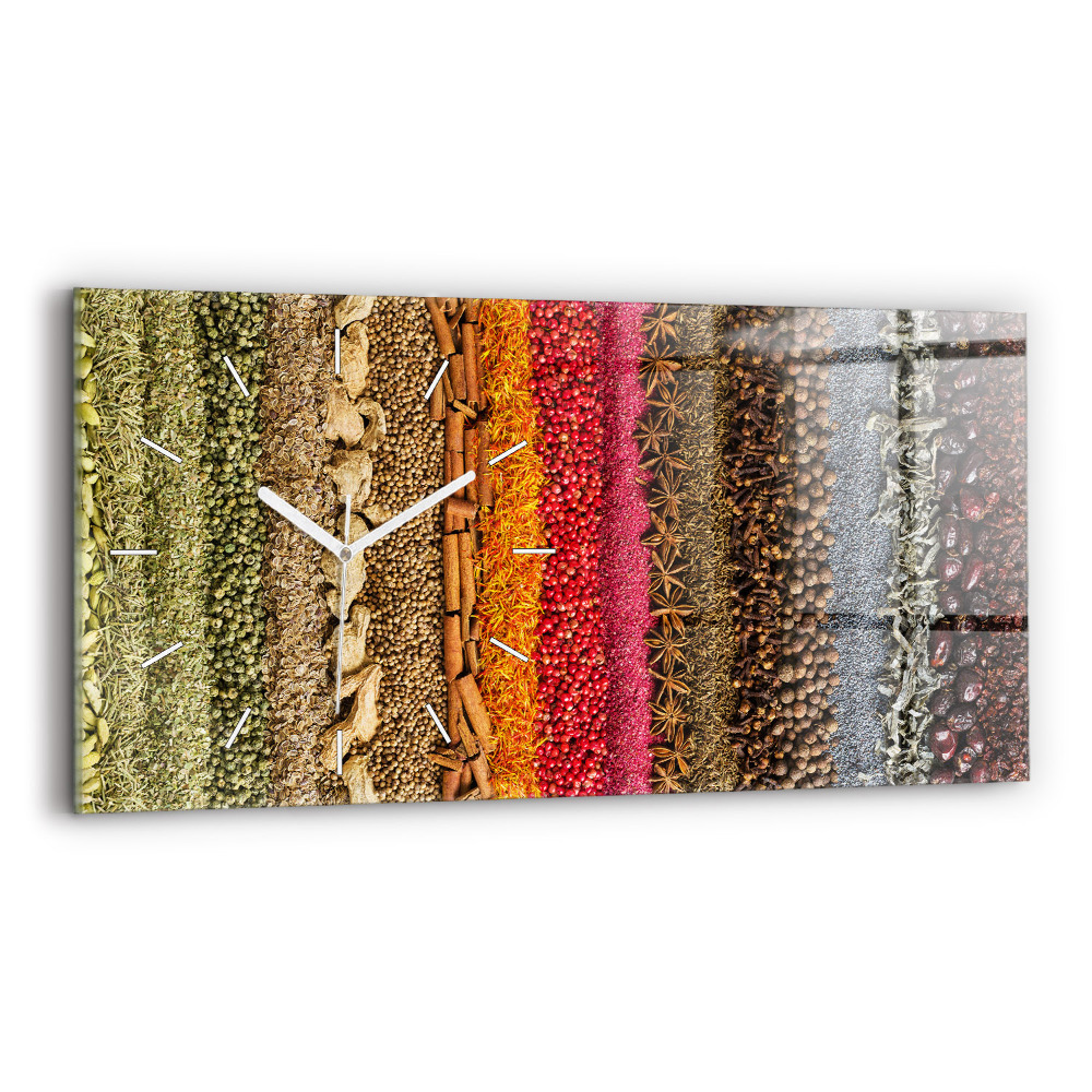 Vízszintes üvegóra Fűszerek sorai