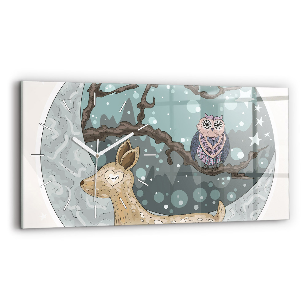 Vízszintes üvegóra Éjszakai állatok Hold