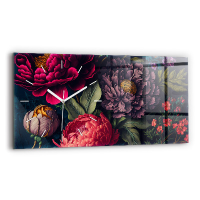 Üvegóra vízszintesen Szüreti virágcsokor