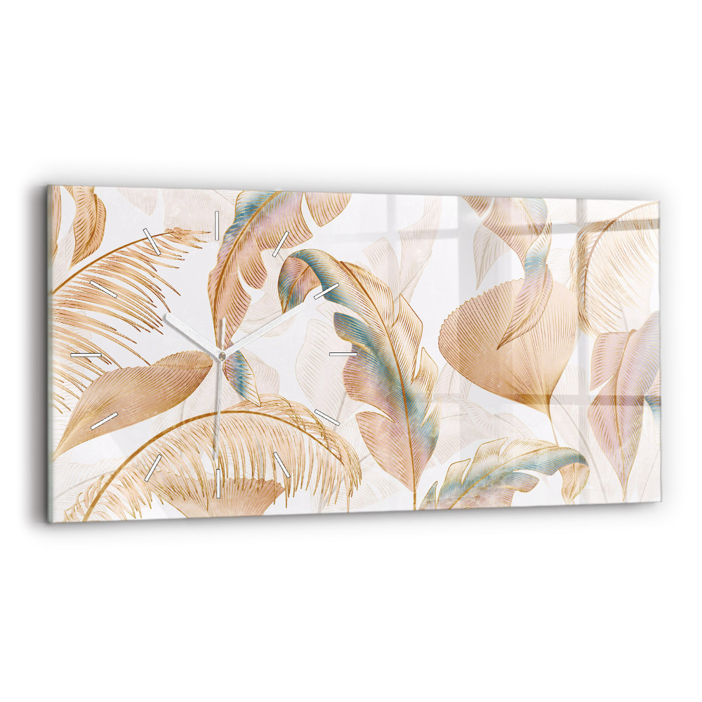 Vízszintes üvegóra Levélminta természet