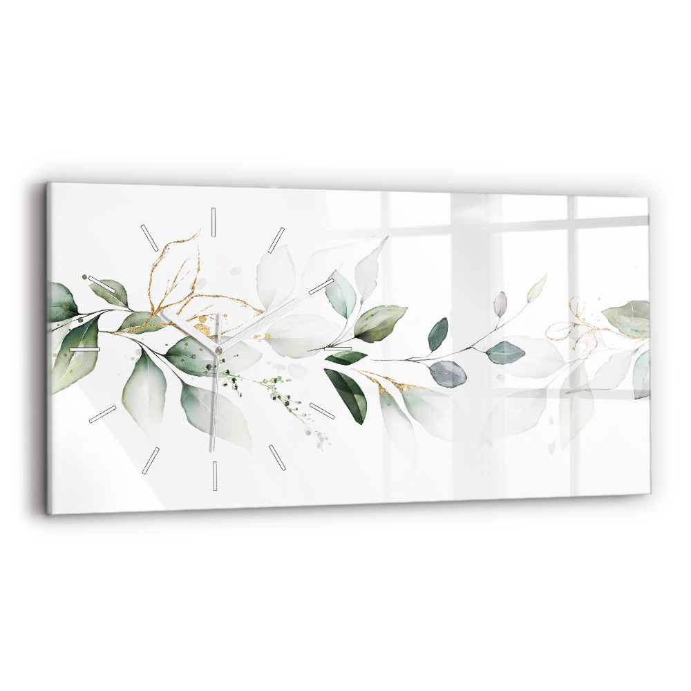 Üvegóra vízszintesen Absztrakt levelek